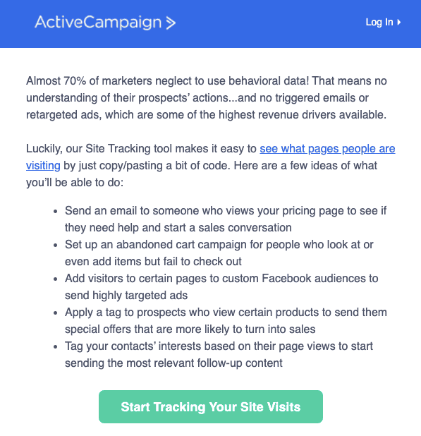 Grande serie di email di benvenuto per affari_Esempio Grande serie di email di benvenuto per affari_Esempio