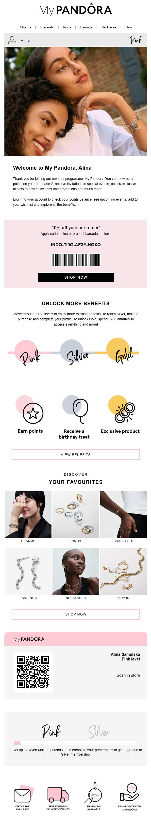 Приклад привітального листа для ринку Великої Британії