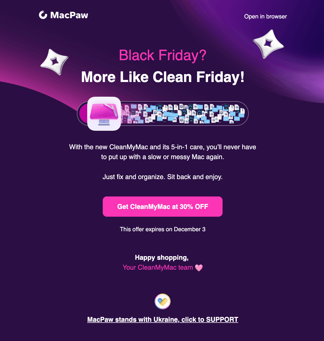 Приклад листа в унікальному стилі бренду