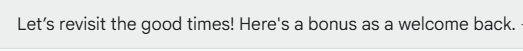 A reconnecting email subject line that mentions a benefit