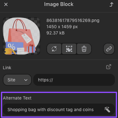 AI-generated alt text