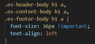 CSS before optimization