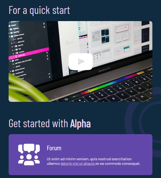 An example of an onboarding email template