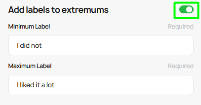 Adding extremums