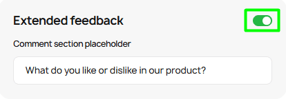 Adding text to your feedback form