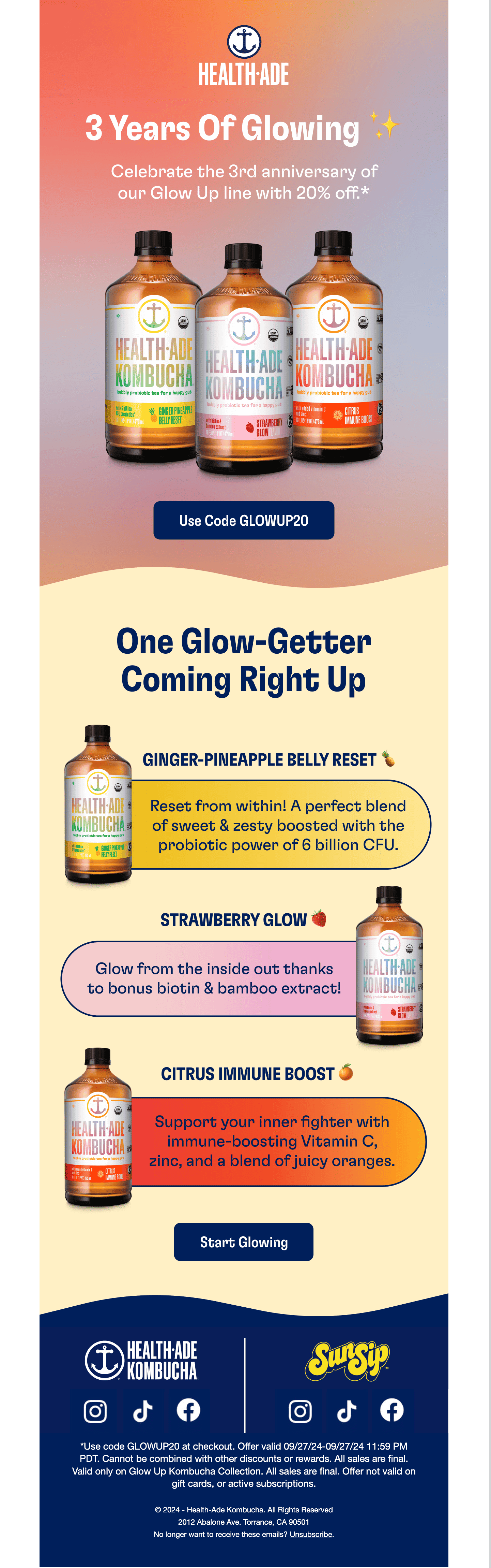 Birthday email example _ Health-Ade Birthday email example _ Health-Ade