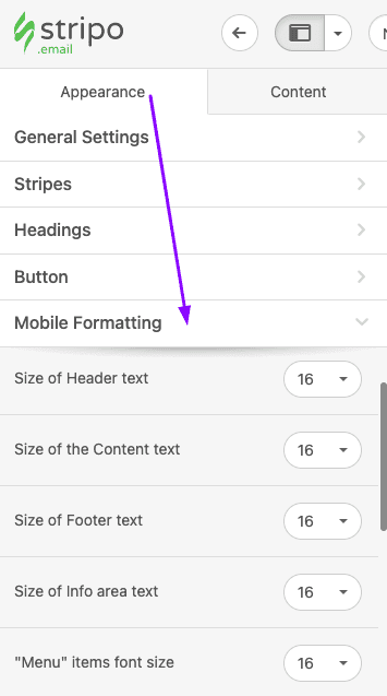 Responsive Email Design_Setting Mobile Styles with Stripo_No Code