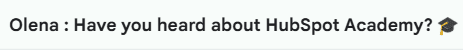 An example of a personalized subject line