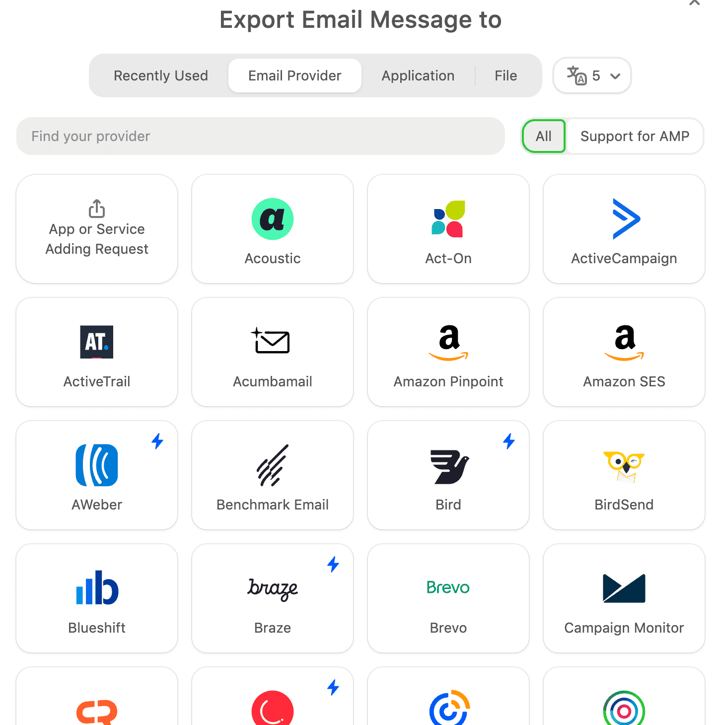 How to export email templates to ESP