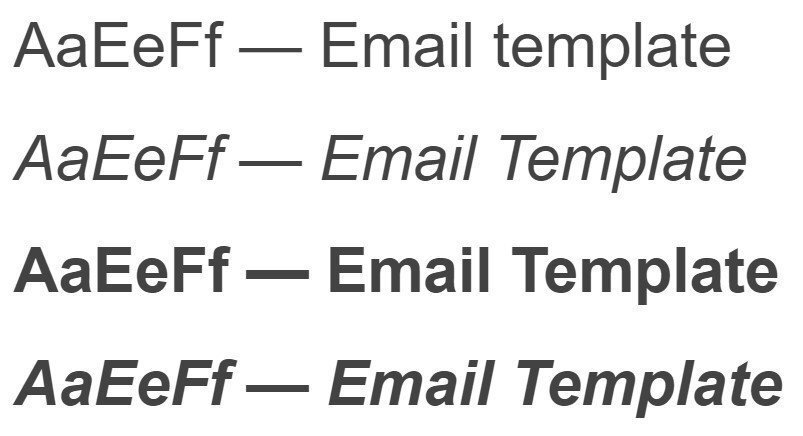 Stripo Custom Fonts Arial