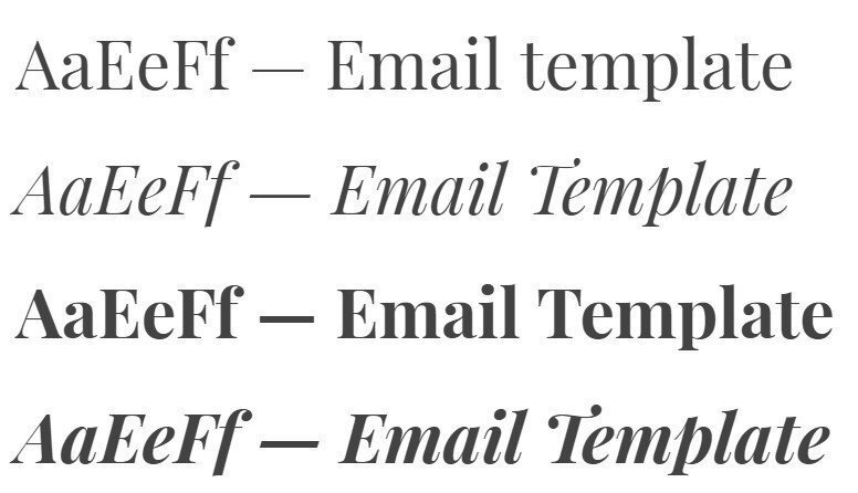 Stripo Custom Fonts Display Fair