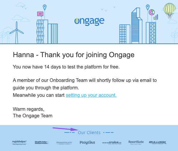 Email di benvenuto Best practice_Vantando i tuoi clienti famosi Email di benvenuto Best practice_Vantando i tuoi clienti famosi