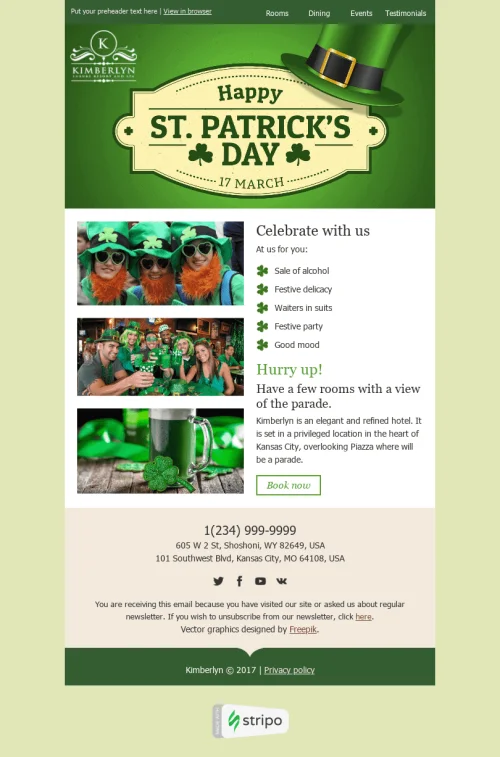 874-Stripo-Hotels-Holiday-newsletter-Happy-St-Patrick’s-Day-email-web