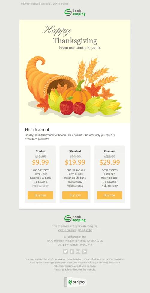 1305-Stripo-Finance-Holiday-newsletter-Thanksgiving-Day-Horn-of-Plenty-email-web
