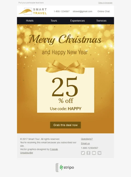 1818-Stripo-Tourism-Holiday-newsletter-Christmas-New-Year-Gold-Confetti-email-web
