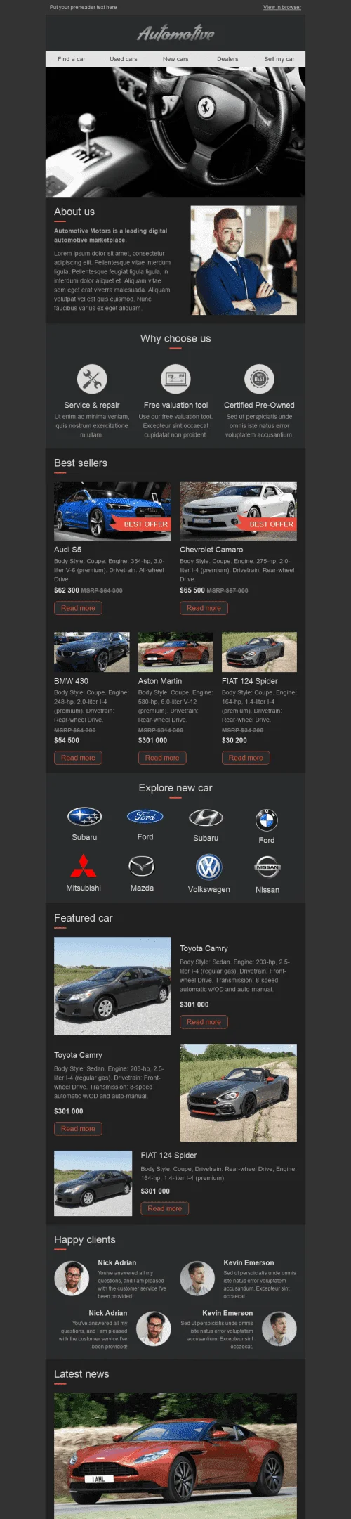 3048-Stripo-Transportation-Car-Promo-newsletter-Online-Shop-email-web