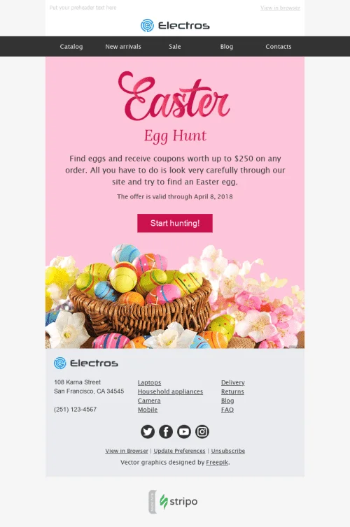 5964-Stripo-Gadgets-Holiday-newsletter-Happy-Easter-Hunt-for-Discounts-email-web