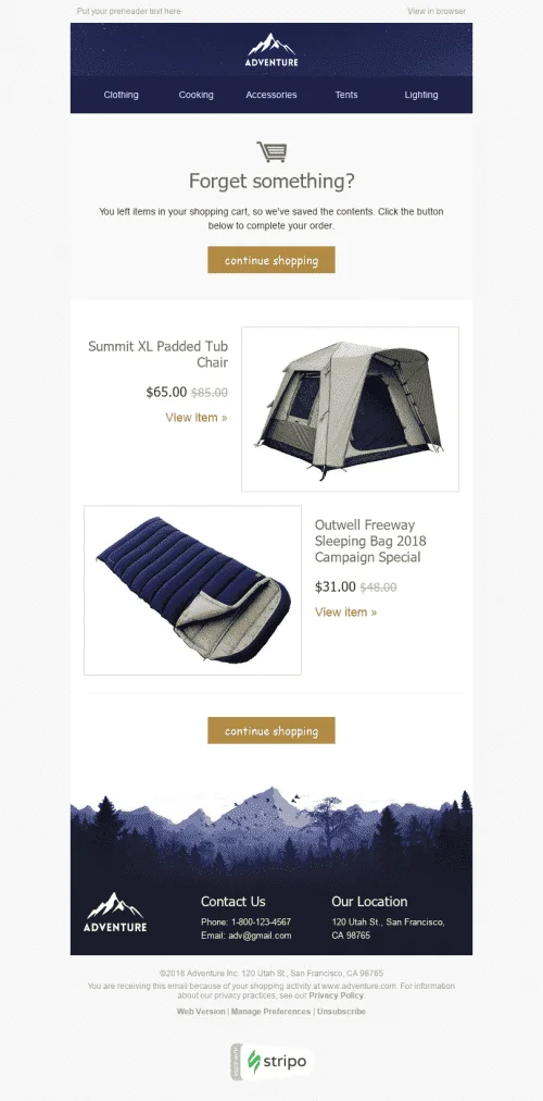 18606-Stripo-Tourism-Trigger-newsletter-Abandoned-Cart-Comfortable-Rest-email-web
