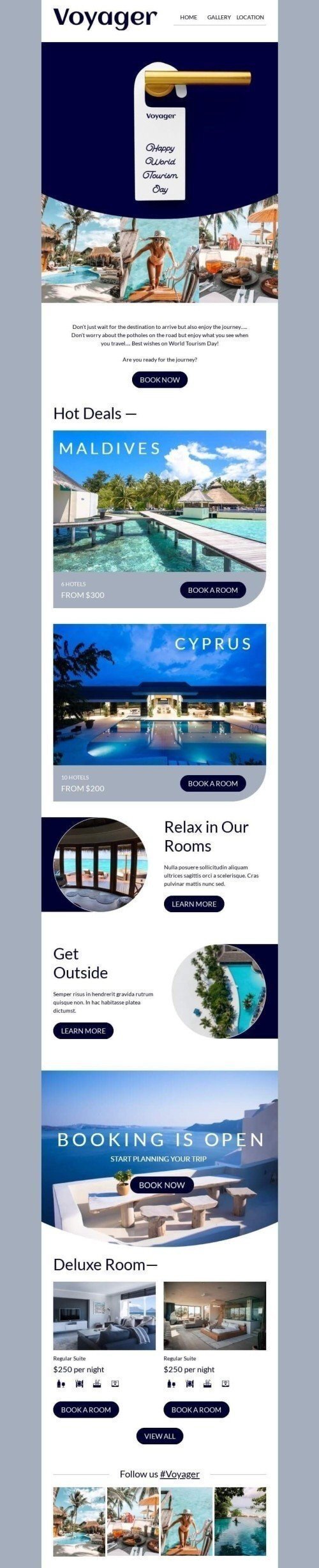 29 Hotels Email Templates 📭 | Free Hotels HTML Email Template — Stripo ...