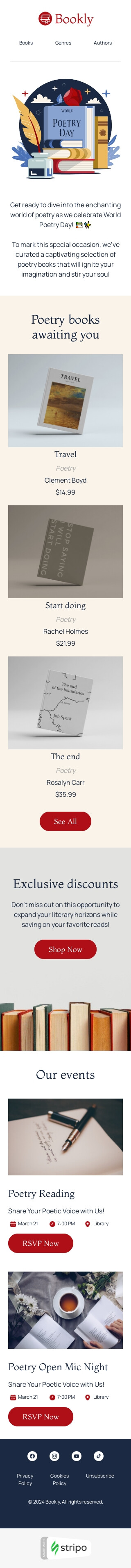 World of poetry Email Template by Stripo.email